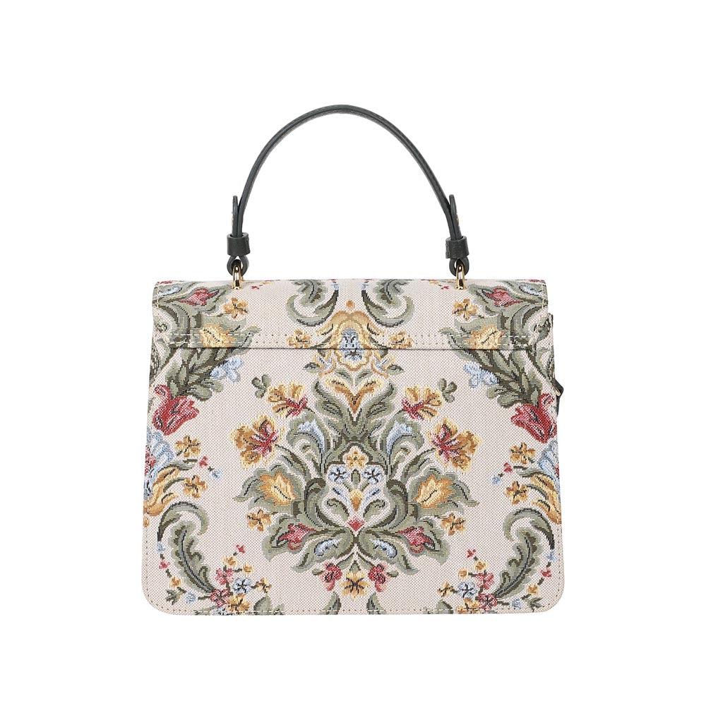 The Leather Garden Hydrangea Forest Green Leather Shoulder Bag