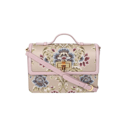 The Leather Garden Tulip Lilac Leather Shoulder Bag