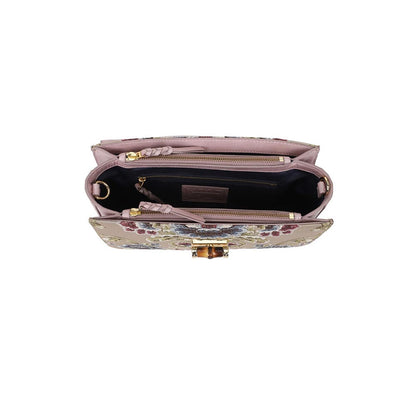 The Leather Garden Tulip Lilac Leather Shoulder Bag