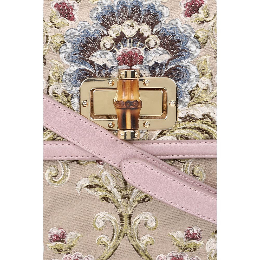 The Leather Garden Tulip Lilac Leather Shoulder Bag