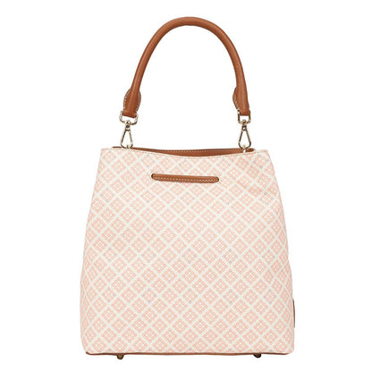 The Leather Garden Womens Florida Bucket Bag Salmon