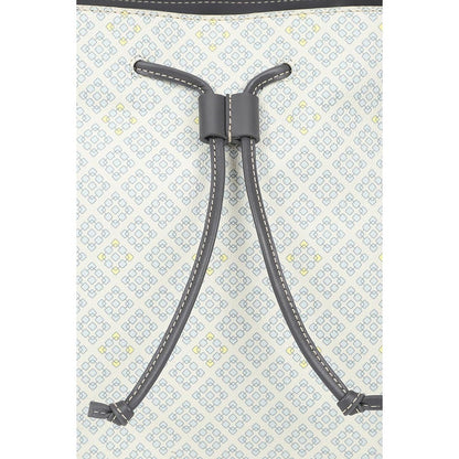 The Leather Garden Womens Florida Bucket Bag Off White with Pouch