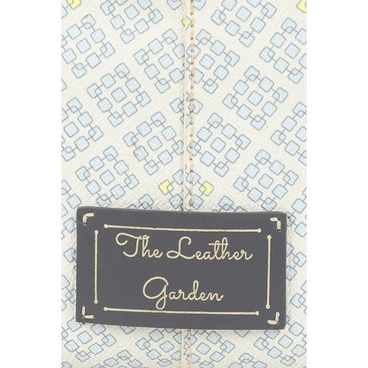 The Leather Garden Womens Florida Bucket Bag Off White with Pouch