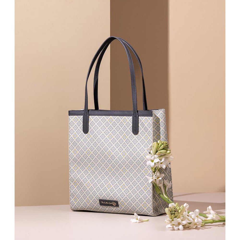 The Leather Garden Womens Laguna Tote Bag Off White