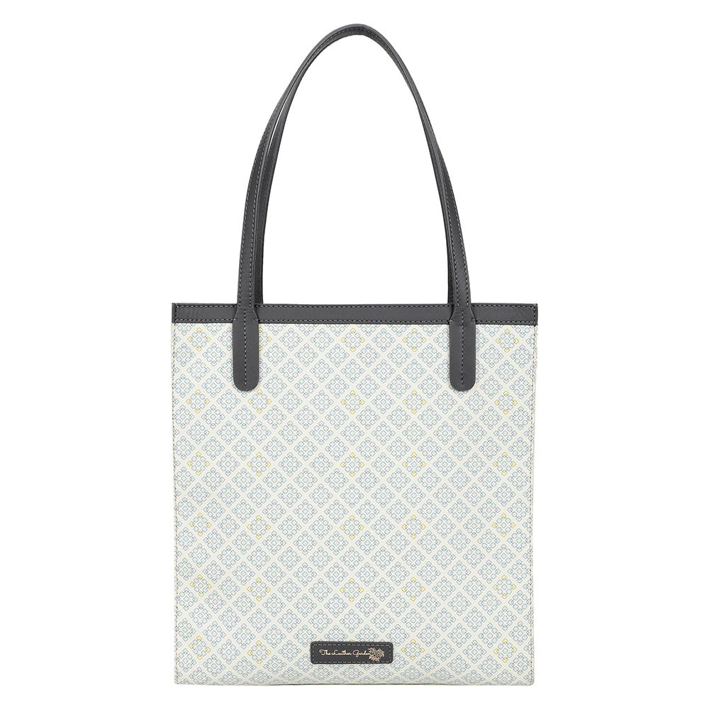 The Leather Garden Womens Laguna Tote Bag Off White
