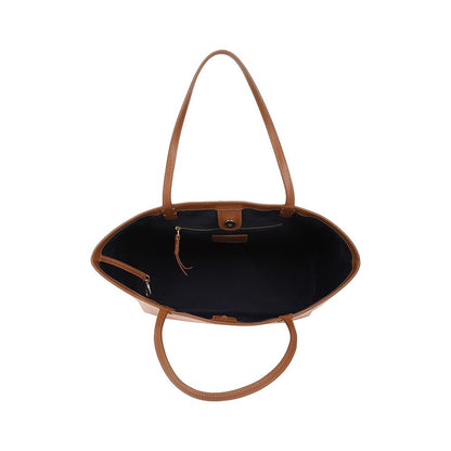 The Leather Garden Womens Malibu Tote Bag Salmon with Pouch