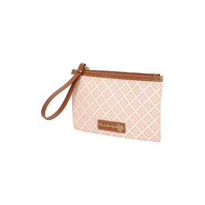 The Leather Garden Womens Malibu Tote Bag Salmon with Pouch