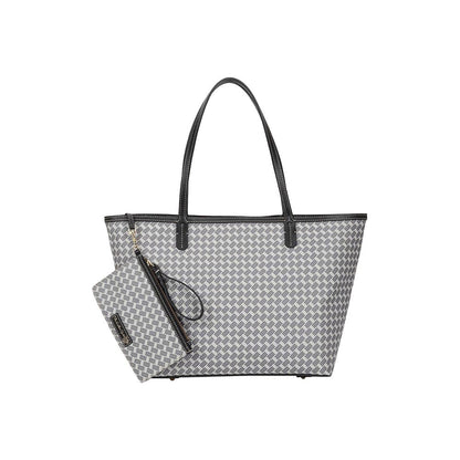 The Leather Garden Womens Malibu Tote Bag Ash with Pouch