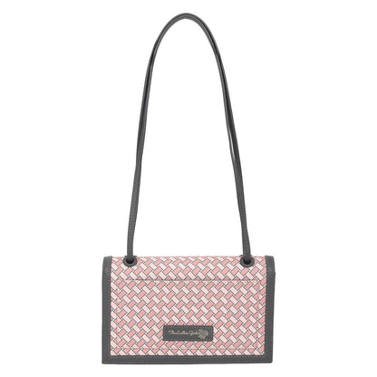 The Leather Garden Womens Miami Shoulder Bag Flamingo Pink