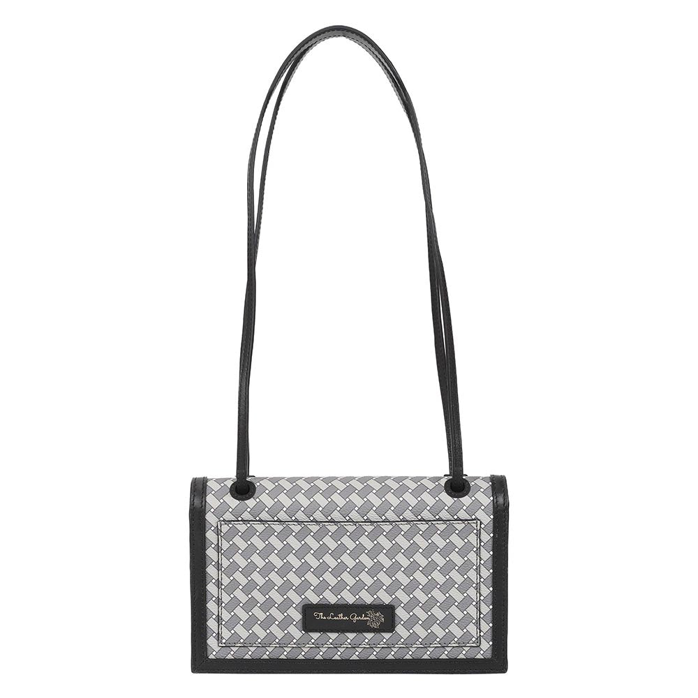 The Leather Garden Womens Miami Shoulder Bag Ash