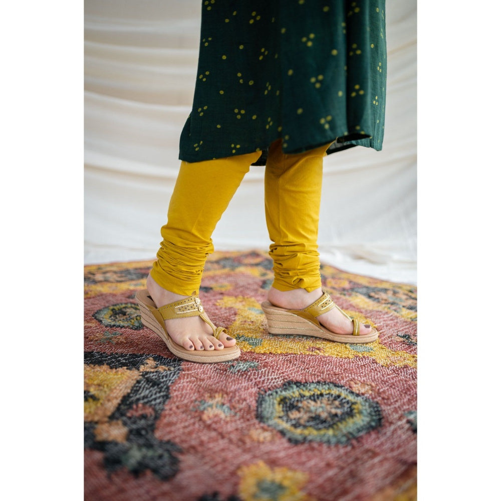 The Indian Ethnic Co. Bargad Slub Cotton Kali Kurta