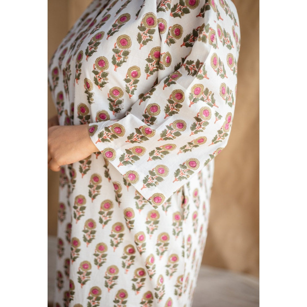 The Indian Ethnic Co. Lounge Cotton Maxi Dress