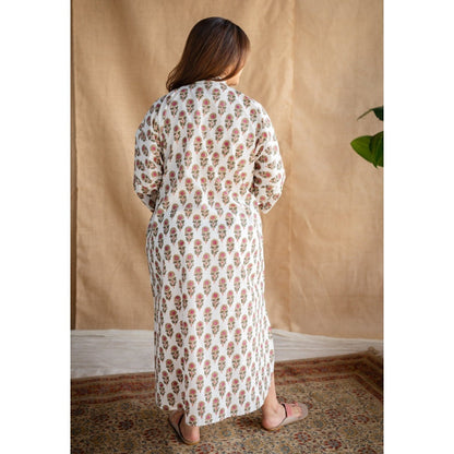 The Indian Ethnic Co. Lounge Cotton Maxi Dress