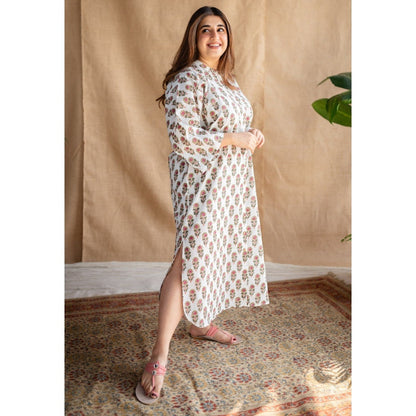 The Indian Ethnic Co. Lounge Cotton Maxi Dress