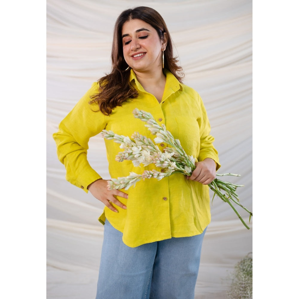 The Indian Ethnic Co. Hand Woven Linen Shirt