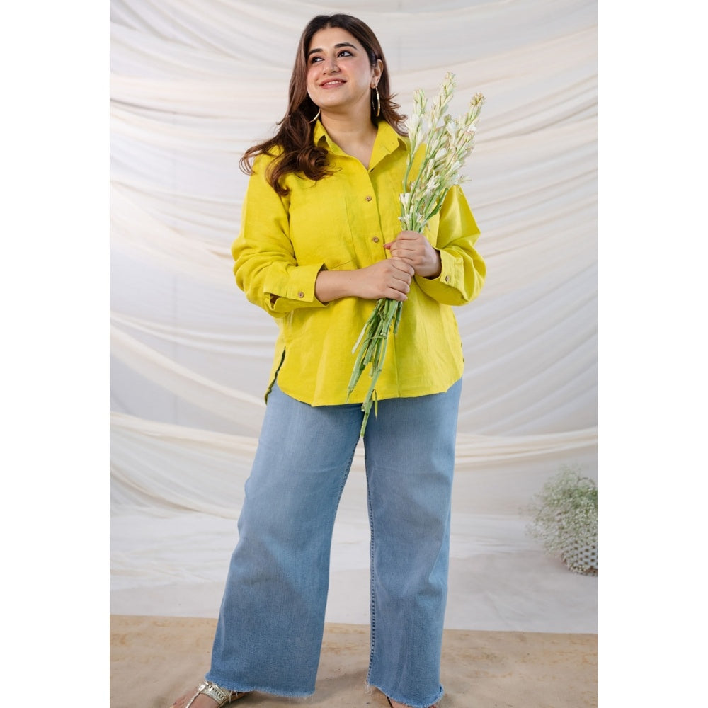 The Indian Ethnic Co. Hand Woven Linen Shirt