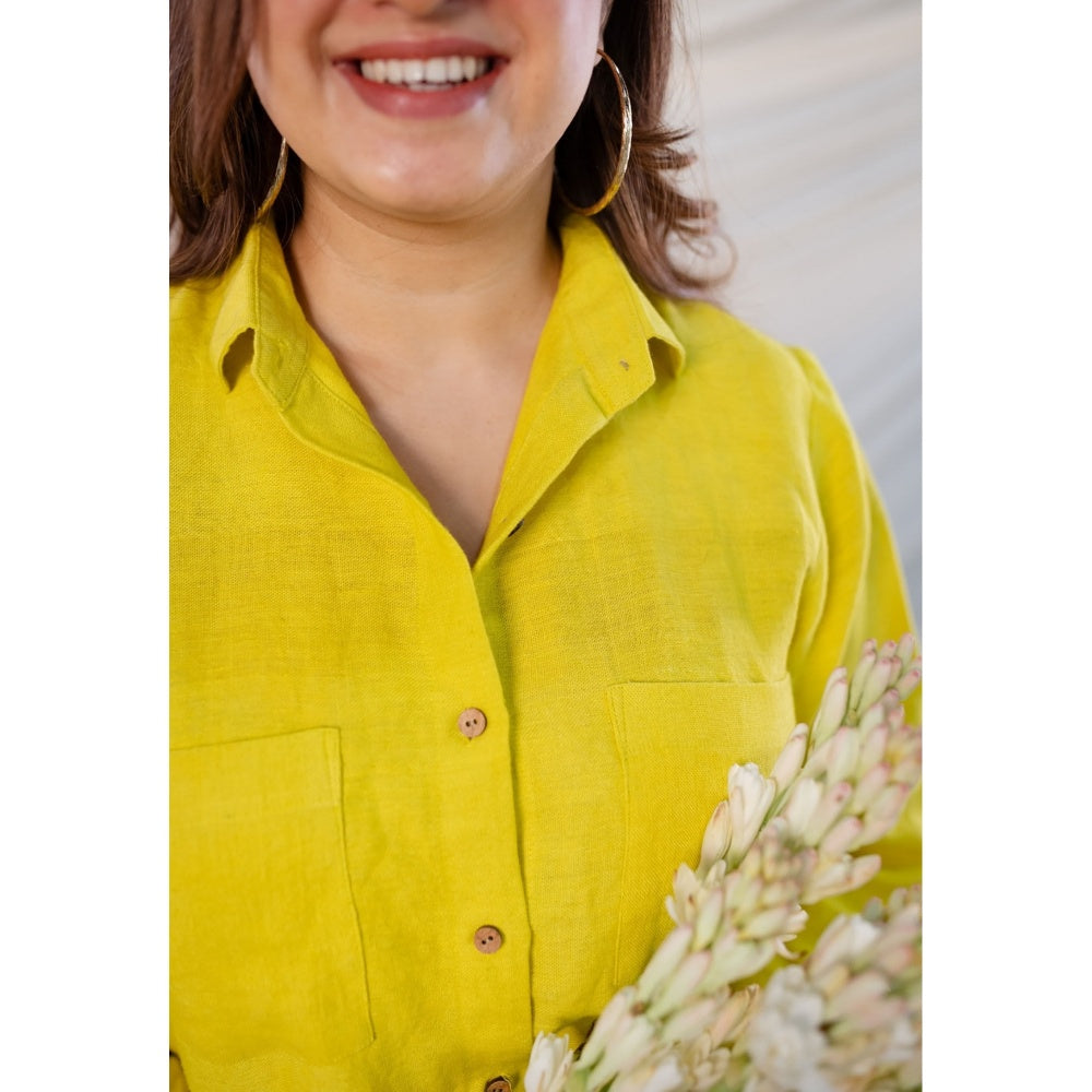 The Indian Ethnic Co. Hand Woven Linen Shirt