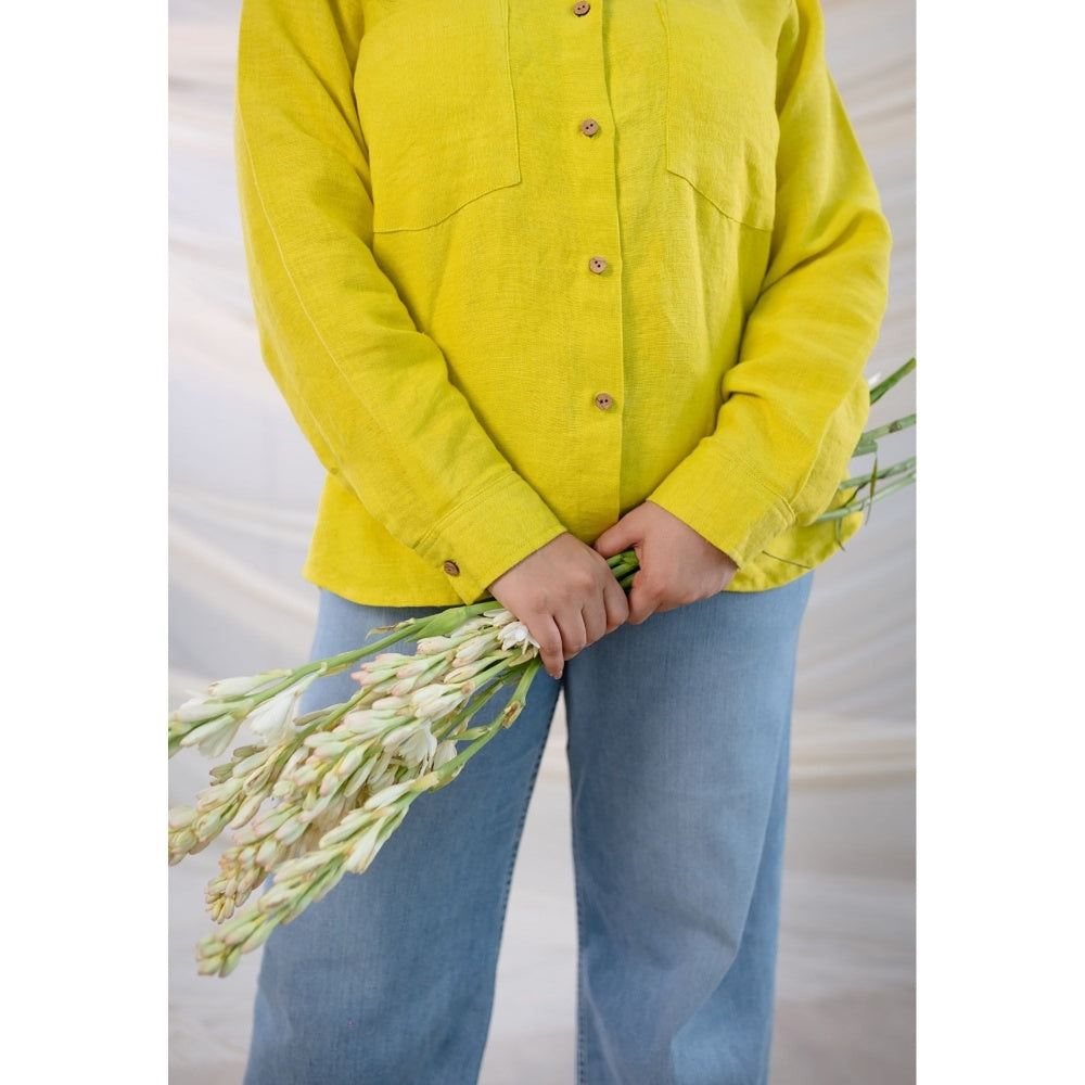The Indian Ethnic Co. Hand Woven Linen Shirt