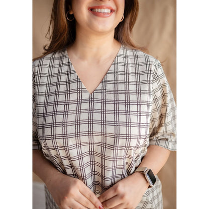 The Indian Ethnic Co. Fakira Mul Checks Top