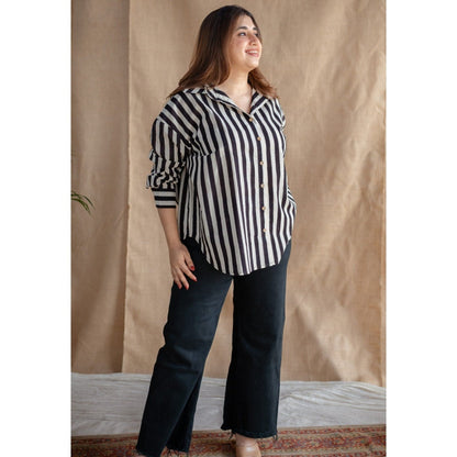 The Indian Ethnic Co. Off White Fakira Mul Shirt