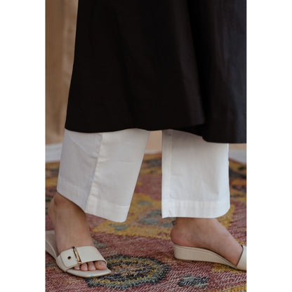 The Indian Ethnic Co. White Poplin Cotton Pant