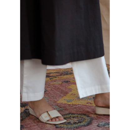 The Indian Ethnic Co. White Poplin Cotton Pant