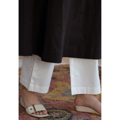 The Indian Ethnic Co. White Poplin Cotton Pant