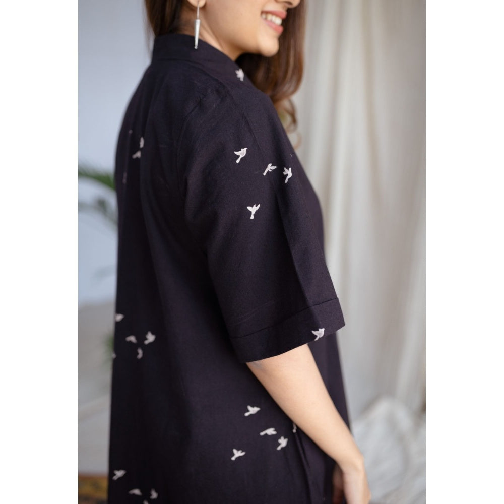 The Indian Ethnic Co. Moonlight Jaipur Ajrakh Cotton Dress