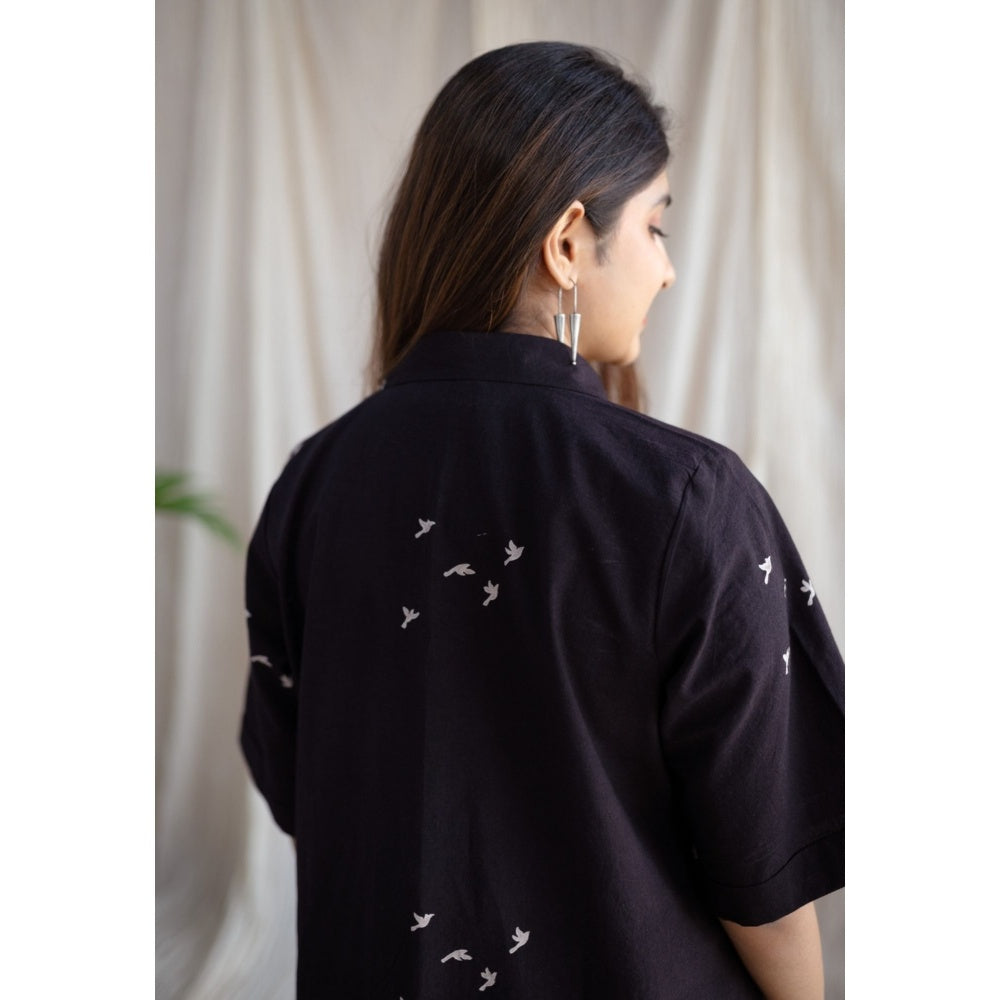 The Indian Ethnic Co. Moonlight Jaipur Ajrakh Cotton Dress