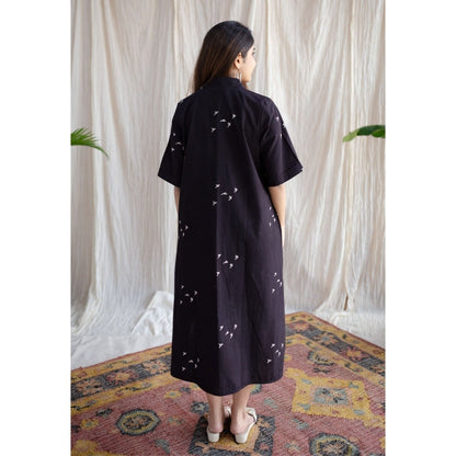 The Indian Ethnic Co. Moonlight Jaipur Ajrakh Cotton Dress