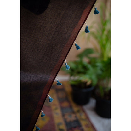The Indian Ethnic Co. Blue Ajrakh Mulmul Cotton Printed Dupatta