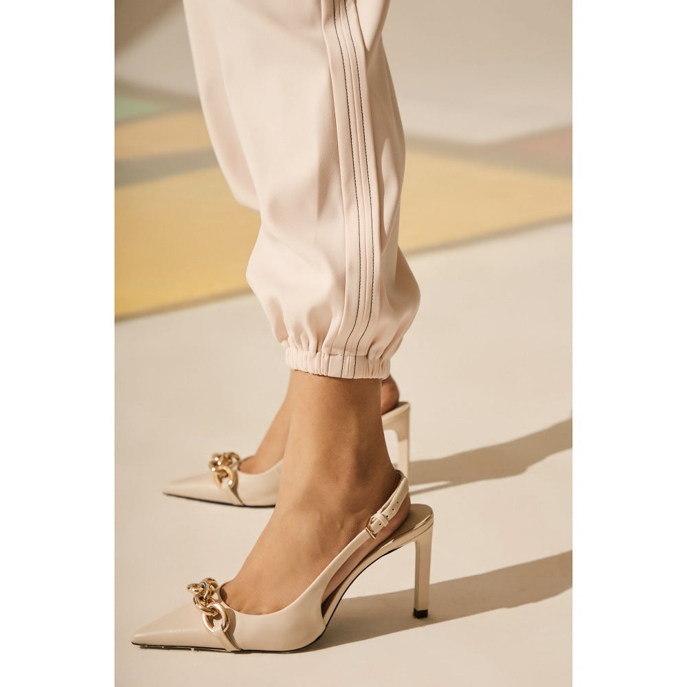 The Dapper Lady Pearl Joggers - Off White