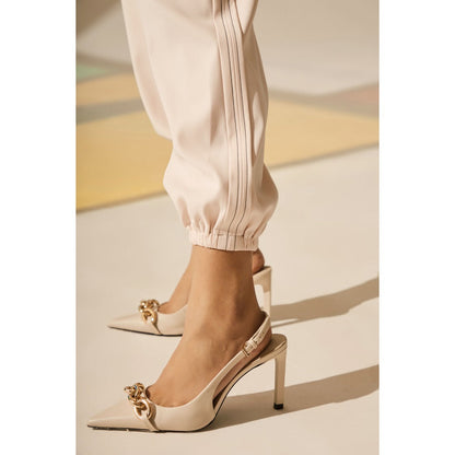 The Dapper Lady Pearl Joggers - Off White