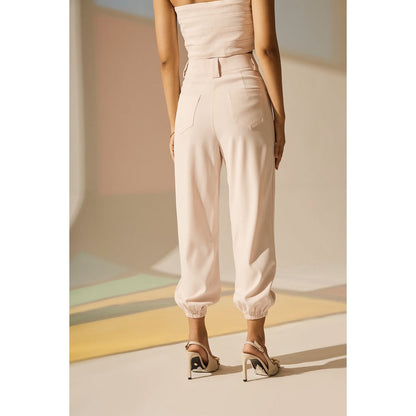 The Dapper Lady Pearl Joggers - Off White