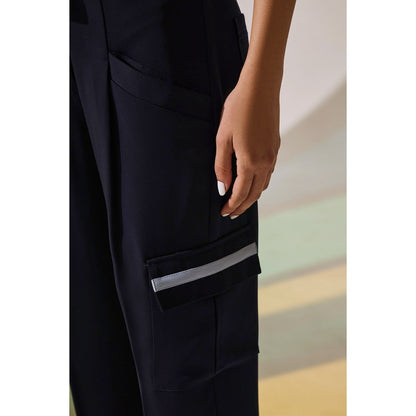 The Dapper Lady Twilight Zipped Pants - Blue