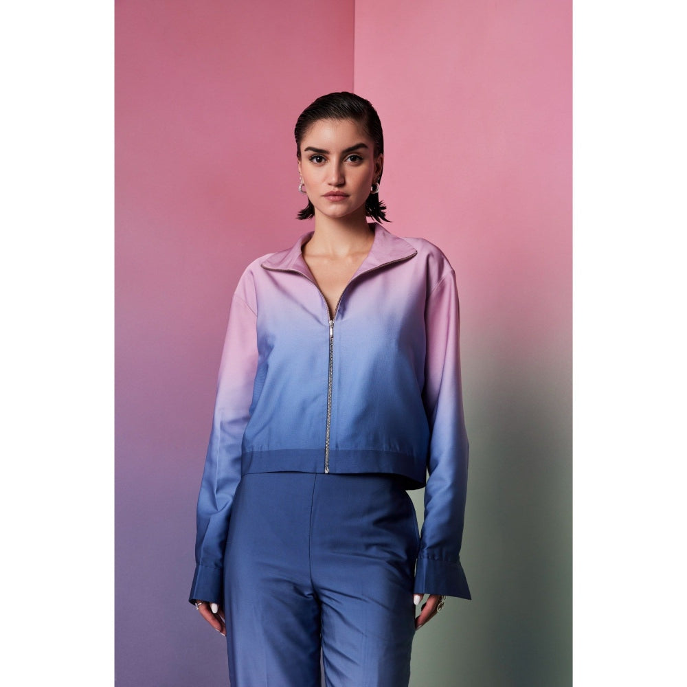 The Dapper Lady Bali Multi-Color Ombre Crop Jacket