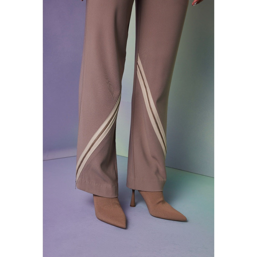 The Dapper Lady Jordan Brown Stripes Pant