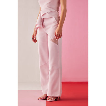 The Dapper Lady Oslo Pink Solid Pant