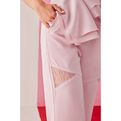 The Dapper Lady Oslo Pink Solid Pant