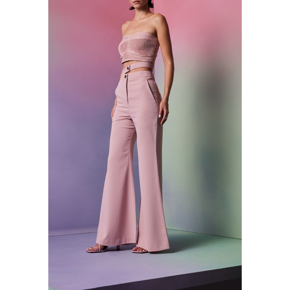 The Dapper Lady Oslo Pink Solid Pant