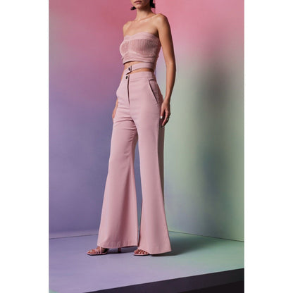 The Dapper Lady Oslo Pink Solid Pant