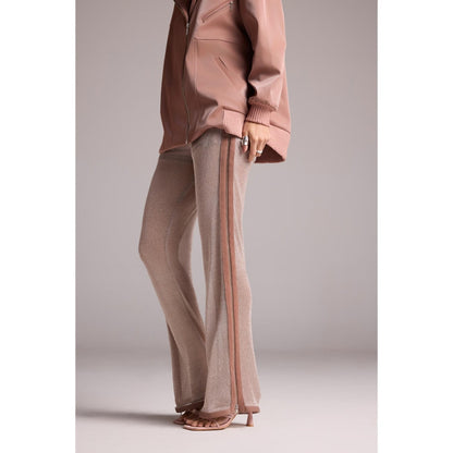 The Dapper Lady Beige Rosa Sheer Pant