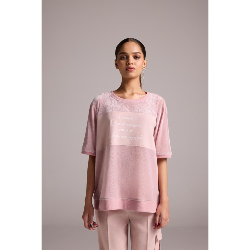 The Dapper Lady Pink Rosa Oversized T-Shirt