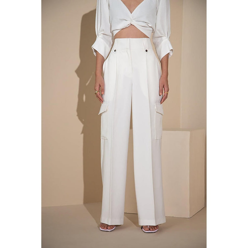 The Dapper Lady Ivory Wide Pant