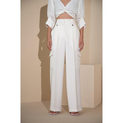 The Dapper Lady Ivory Wide Pant