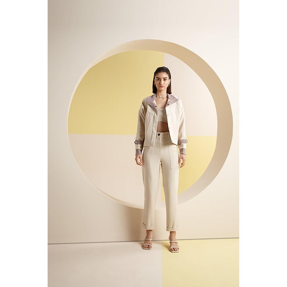 The Dapper Lady Ivory Tapered Pants