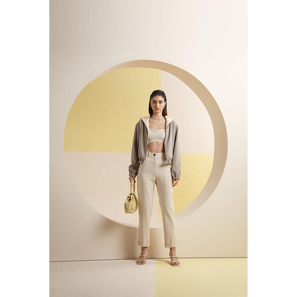 The Dapper Lady Ivory Tapered Pants