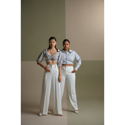 The Dapper Lady Pearl Flared Pants