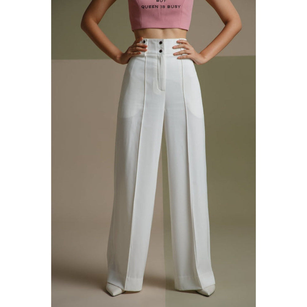 The Dapper Lady Pearl Flared Pants