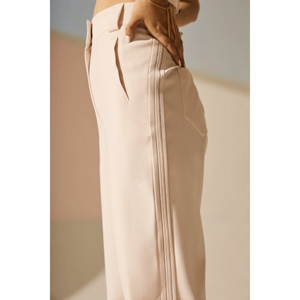 The Dapper Lady Pearl Black Joggers